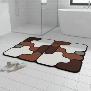 Geplooide Gebreide Badmat - DiatomLuxe