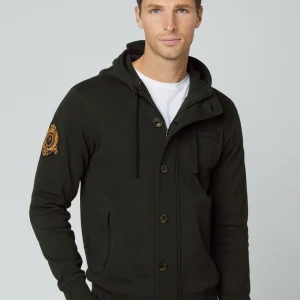Heritage hoody full zip - forest night