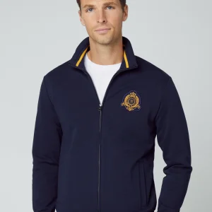 Heritage tipped full zip - navy