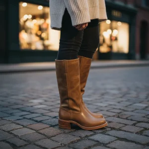 Hoge laarzen van leer - Serena