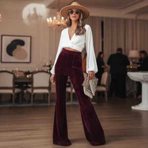 Hoogwaardige Flaredbroek - Evelynn