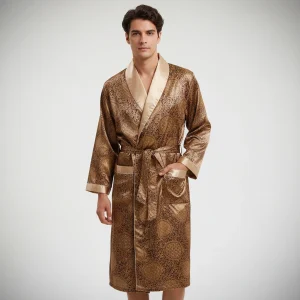 Hoogwaardige satijnen badjas - Marius