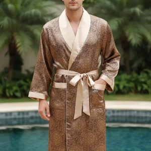 Hoogwaardige satijnen badjas - SatinElegance