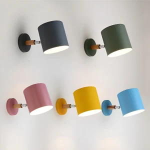 NordicGlow – Verstelbare Wandlamp met Pastel Elegantie