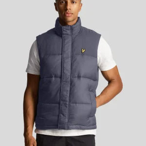 Wadded gilet - gunmetal