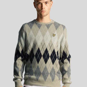 British argyle crew neck - cove