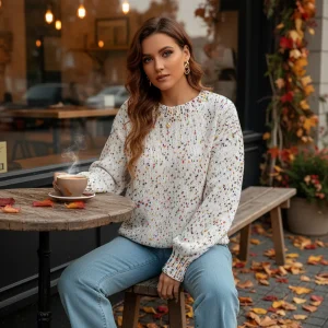 Klassieke ronde hals trui - Martina