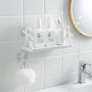 Compacte Badkamer Wandplank - WallBuddy