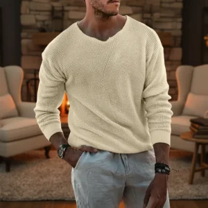 Gebreide trui met lange mouwen - Warme trui