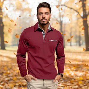 Langarm Poloshirt - Walter