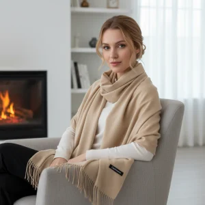 Lange Dames Cashmere Sjaal - CashmereLux