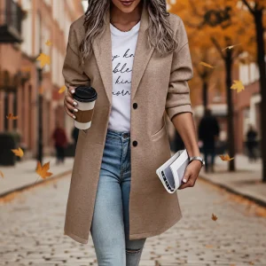 Lange Damesmantel - Helga