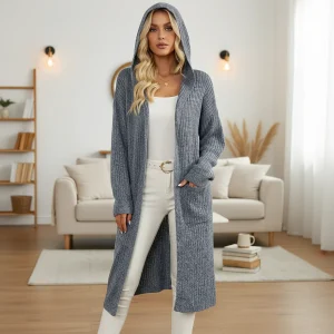 Lange gebreide cardigan - Sophia