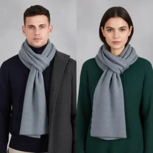 Lange gebreide unisex sjaal - CashmiLux