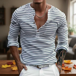 Lange Henley-Shirt - Matteo