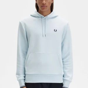 Tipped hooded sweatshirt - light ice