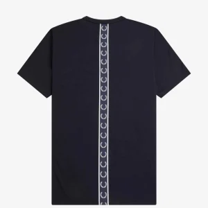 Tape detail t-shirt - navy