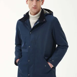 Chelsea mac jacket - navy forest mist