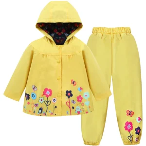 Kinder Regenpak water- & winddicht met capuchon en broek – Liora
