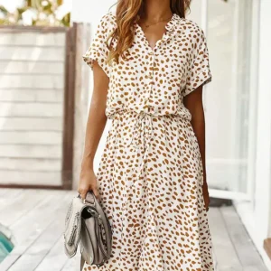 Vintage Zomerjurk met Middenmouwen – Maevy