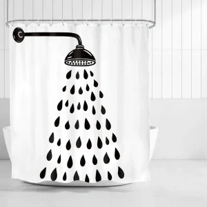 Moderne Baddecoratie Polyestergordijn - Showerlyn