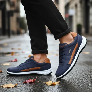 Orthopedische Heren Sneaker Van PU Leer - Travis