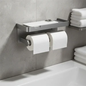 Ruimtebesparende toiletpapierhouder - ToiletHaven