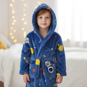 Plush kindermorgenjas - CozyWrap