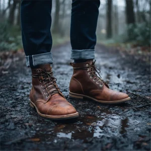 Retro-Leren Schoenen Voor Heren - Leonard