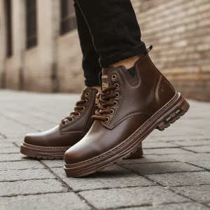 Robuste rubberen zool met vintage uitstraling - Hayden