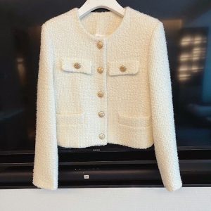 Dames Tweedjas met Ronde Halslijn – Celeste