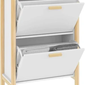Slim Dressoir voor Schoenen met Deuren 57,5 × 33 × 80 cm – TidyStep