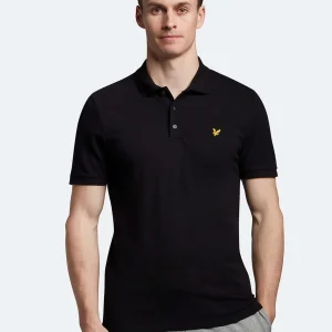 Crest tipped polo shirt - jet black