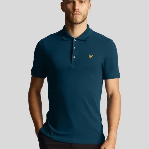 Plain polo shirt - apres navy