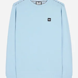 Vega - winter sky blue house check