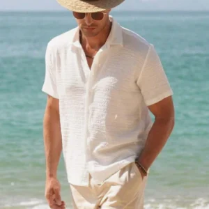 Comfortabel Heren Linnen Overhemd – Lorenzo