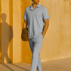 Moderne Grijze Heren Zomeroutfit – Nico