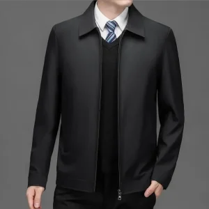 Gevoerde heren winterjas van polyester - Arvid