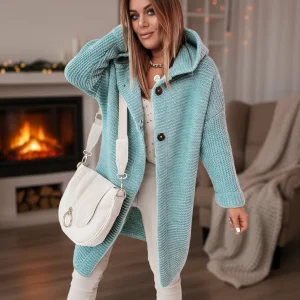 Gebreide Vest met Capuchon - Isabella