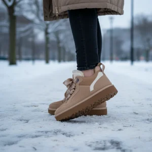 Wildleder Bovenmateriaal Met Bontvoering - Brooklyn