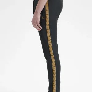 Seasonal taped track pant - black shaded stone