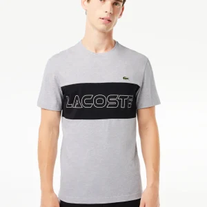 Colorblock t-shirt - silver chine black