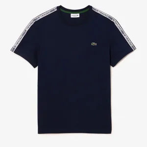 Contrast stripe t-shirt - navy blue