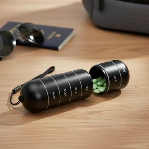 Draagbare Aluminium Medicijnendoos - PillTower