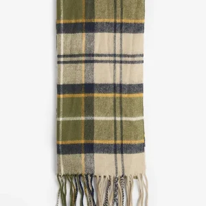 Yaxley tartan scarf - forest mist tartan