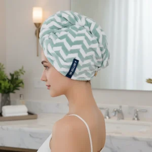 Oversized Turbaan Handdoek - StripeTowel