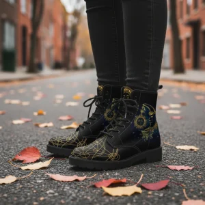 Vegan-vriendelijke enkellaarsjes - Katharina