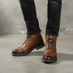 Vintage Geïnspireerde Stiefelette - Jeremy