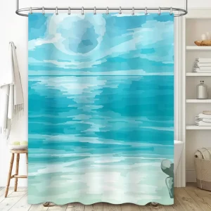 Waterafstotende Douchegordijn Stof - SeaBlur