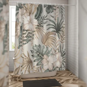 Waterafstotende Douchgordijn Stof - TropiVeil